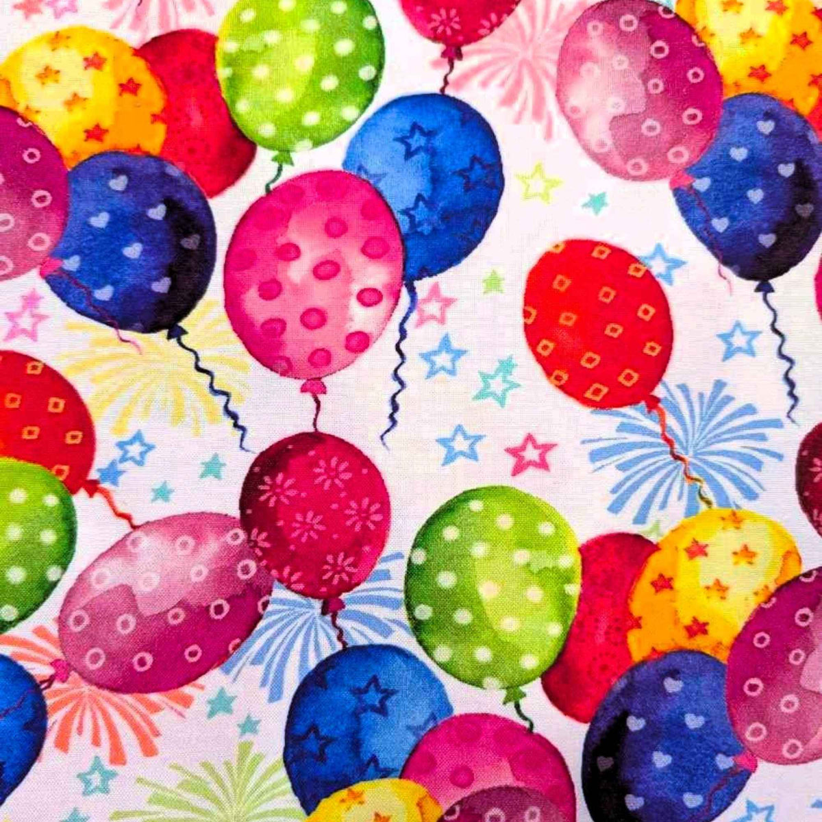 Happy Days Celebration Balloon Cotton Fabric – AHVD - 22252 - 203