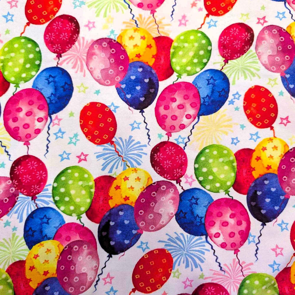 Happy Days Celebration Balloon Cotton Fabric – AHVD - 22252 - 203