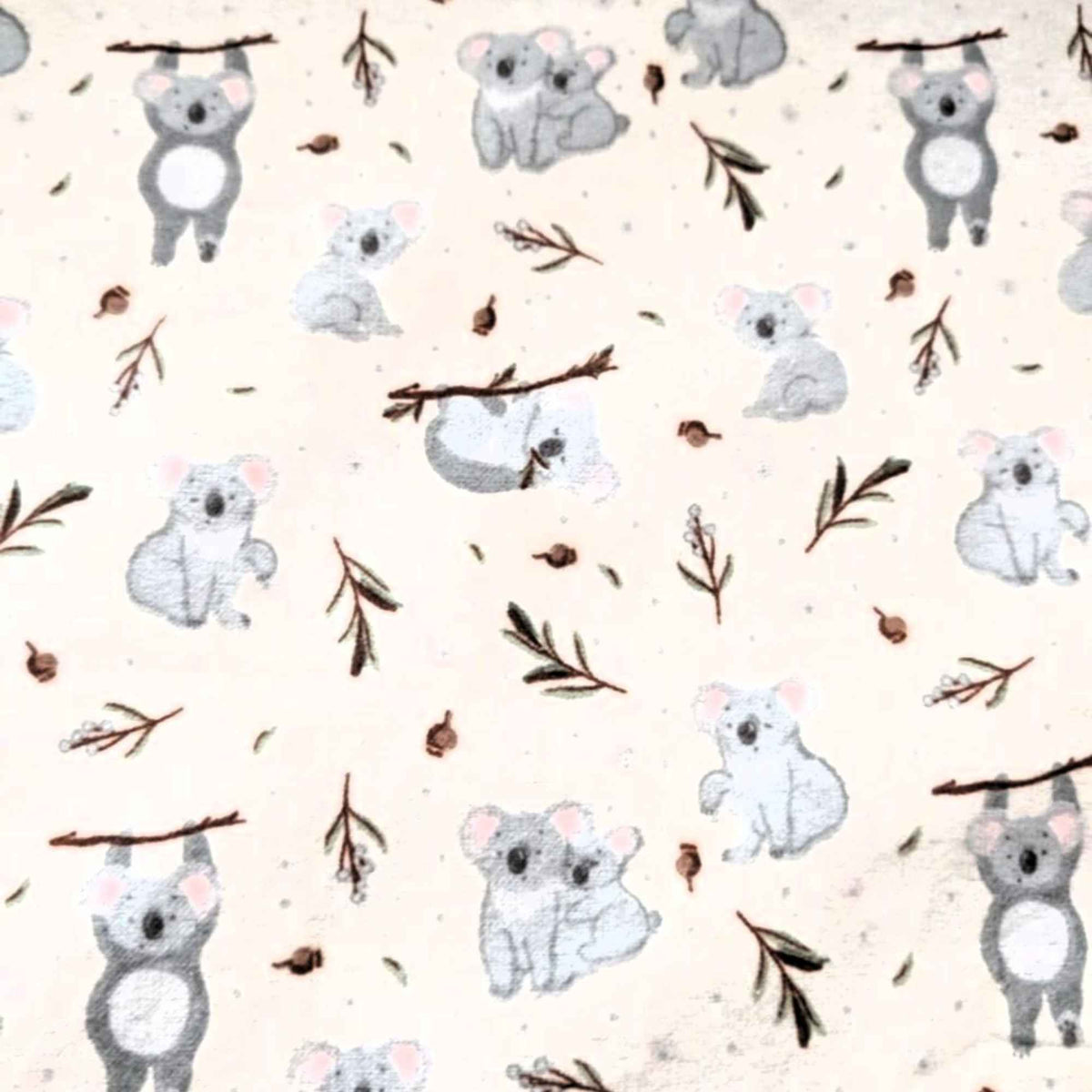 Koala Cotton FLANNEL – Soft Brushed, OEKO - TEX Certified
