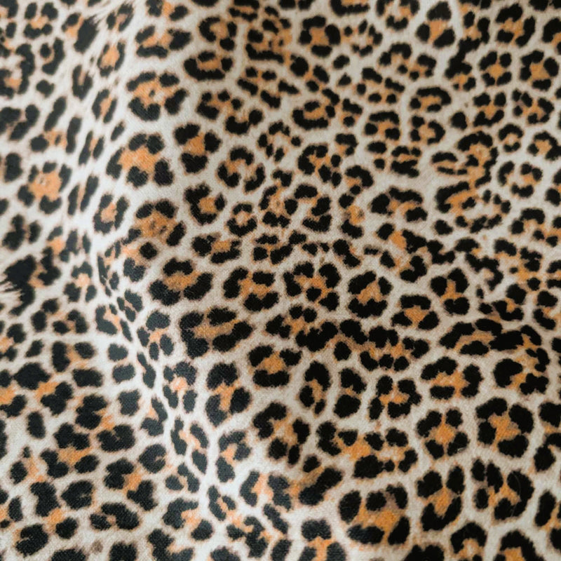 Leopard Print Cotton Flannel – Brushed Soft Oeko - Tex Standard 100