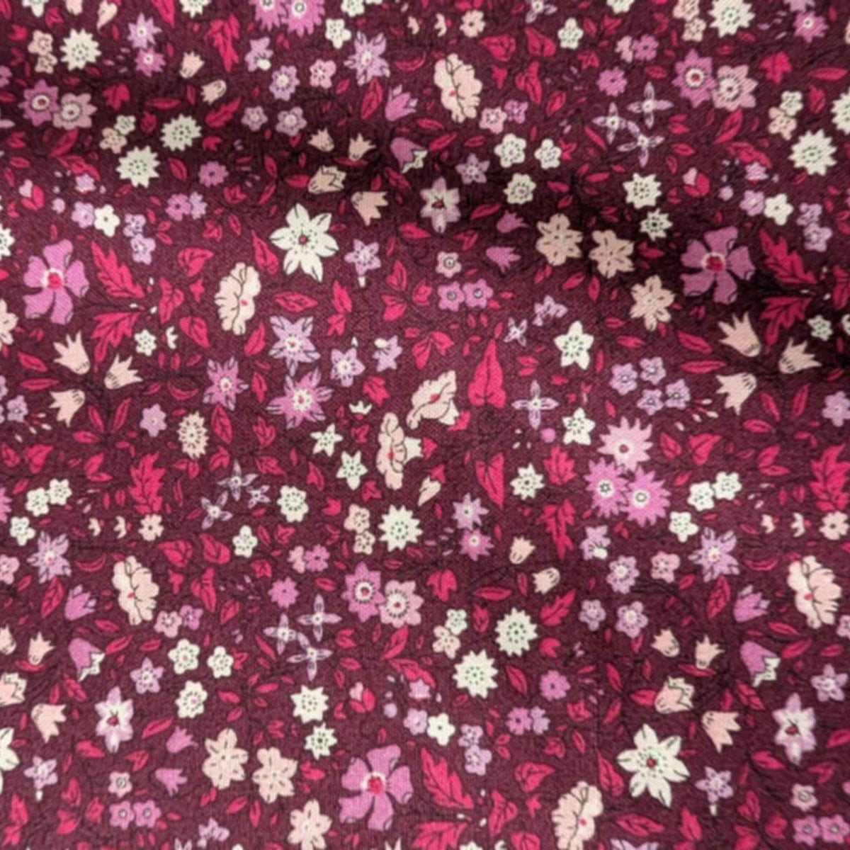 Liberty Fabrics, Ava May, Flower Show Botanical Jewel – Burgundy Vintage Floral