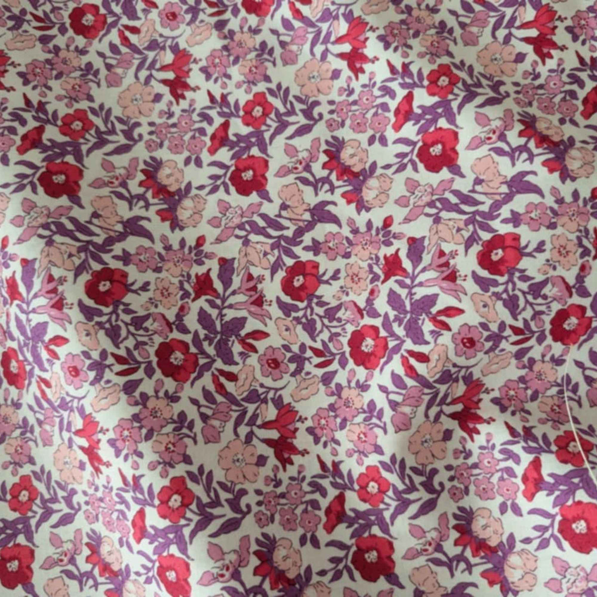 Liberty Fabrics – Mamie Flower Pink & Purple Floral | Flower Show Botanical Jewel