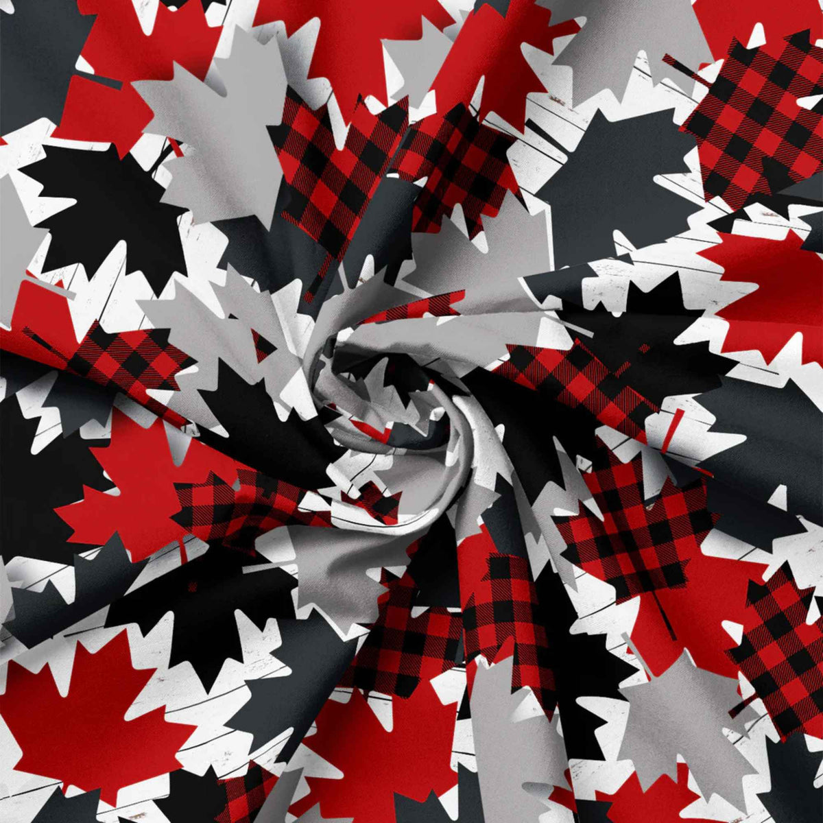 Maple Leaves Cotton Fabric – Multi | North of Ordinary | Quilting Cotton