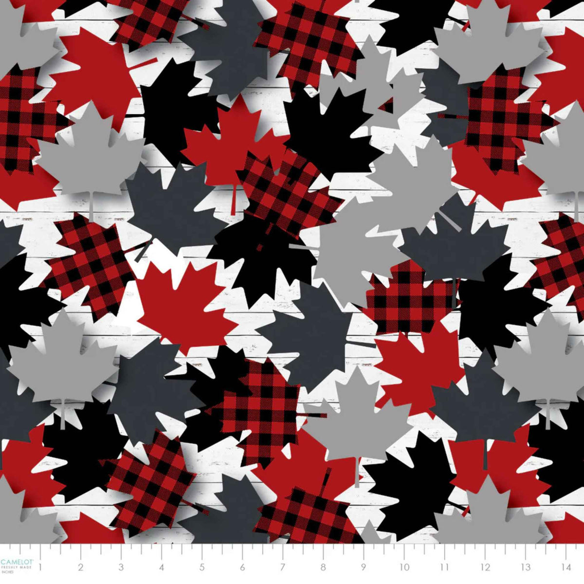Maple Leaves Cotton Fabric – Multi | North of Ordinary | Quilting Cotton