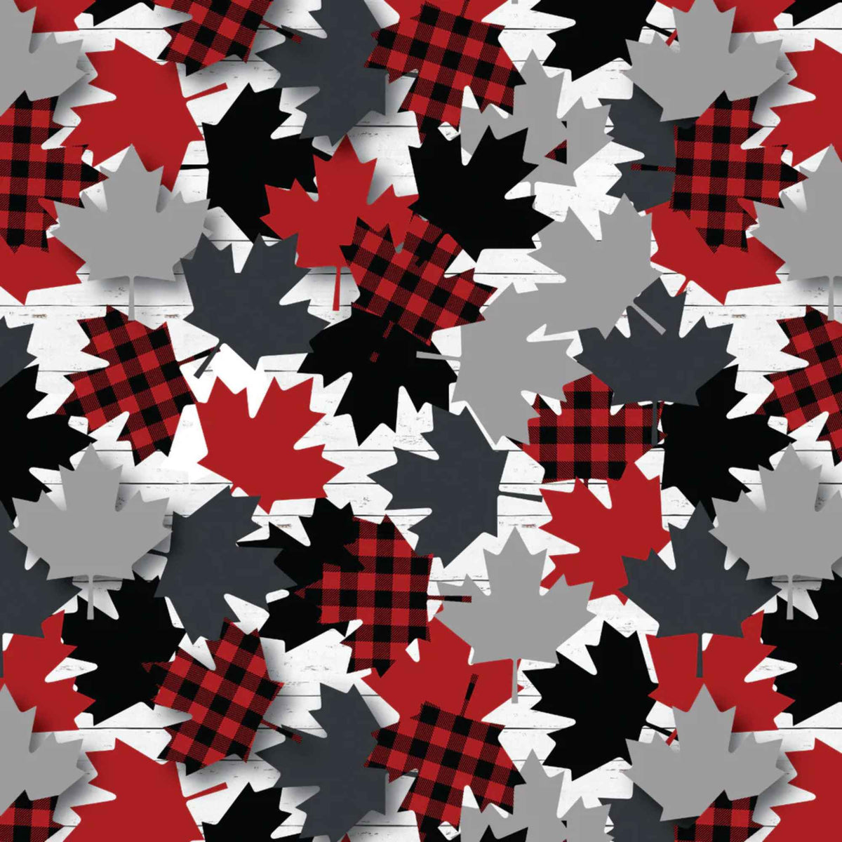 Maple Leaves Cotton Fabric – Multi | North of Ordinary | Quilting Cotton