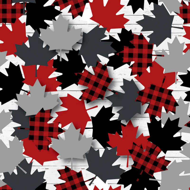 Maple Leaves Cotton Fabric – Multi | North of Ordinary | Quilting Cotton
