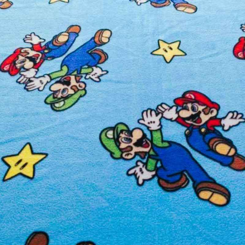 Mario Luigi High Five Anti - Pill Fleece | Nintendo