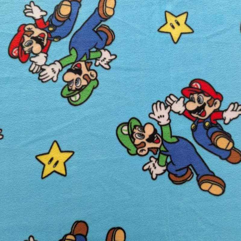 Mario Luigi High Five Anti - Pill Fleece | Nintendo