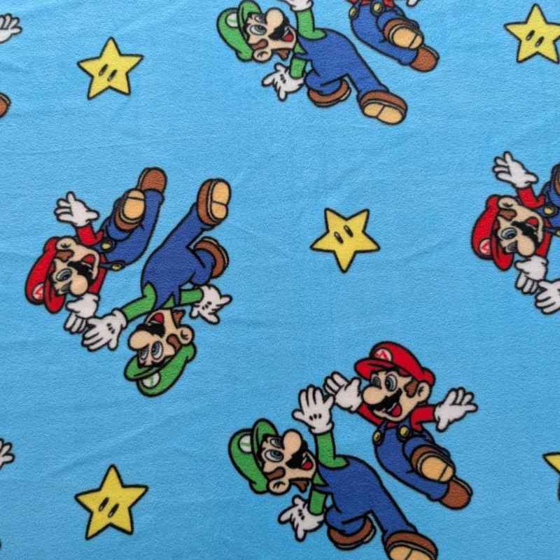 Mario Luigi High Five Anti - Pill Fleece | Nintendo