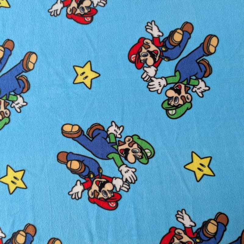 Mario Luigi High Five Anti - Pill Fleece | Nintendo