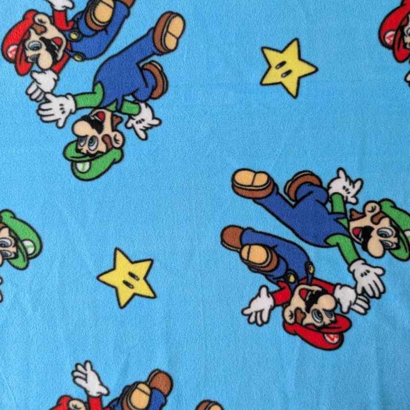 Mario Luigi High Five Anti - Pill Fleece | Nintendo