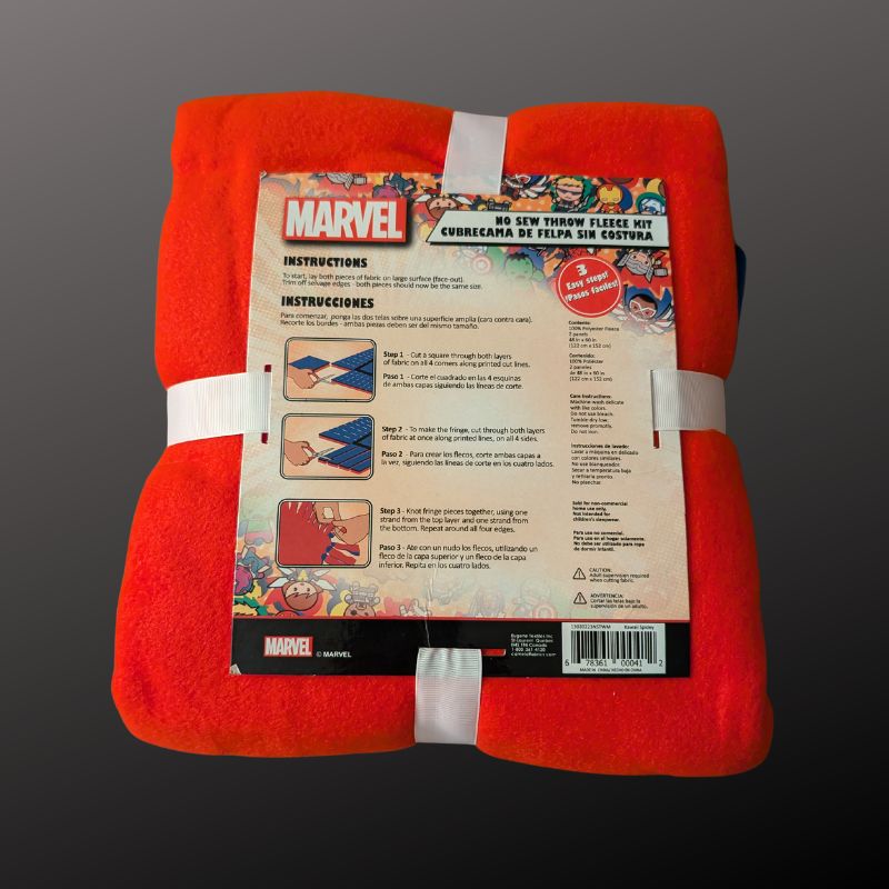 Marvel Kawaii Spidey No - Sew Throw Fleece Kit