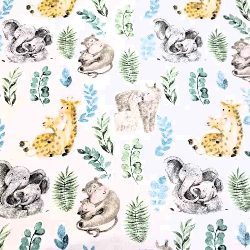 Mother and Baby Animals Nursery FLANNEL