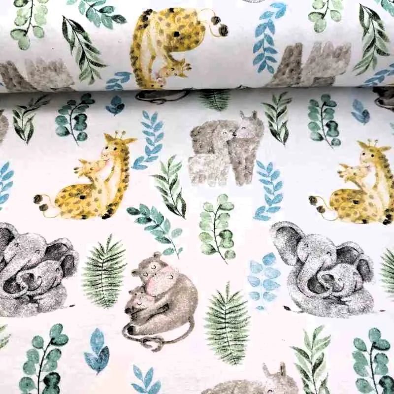 Mother and Baby Animals Nursery FLANNEL