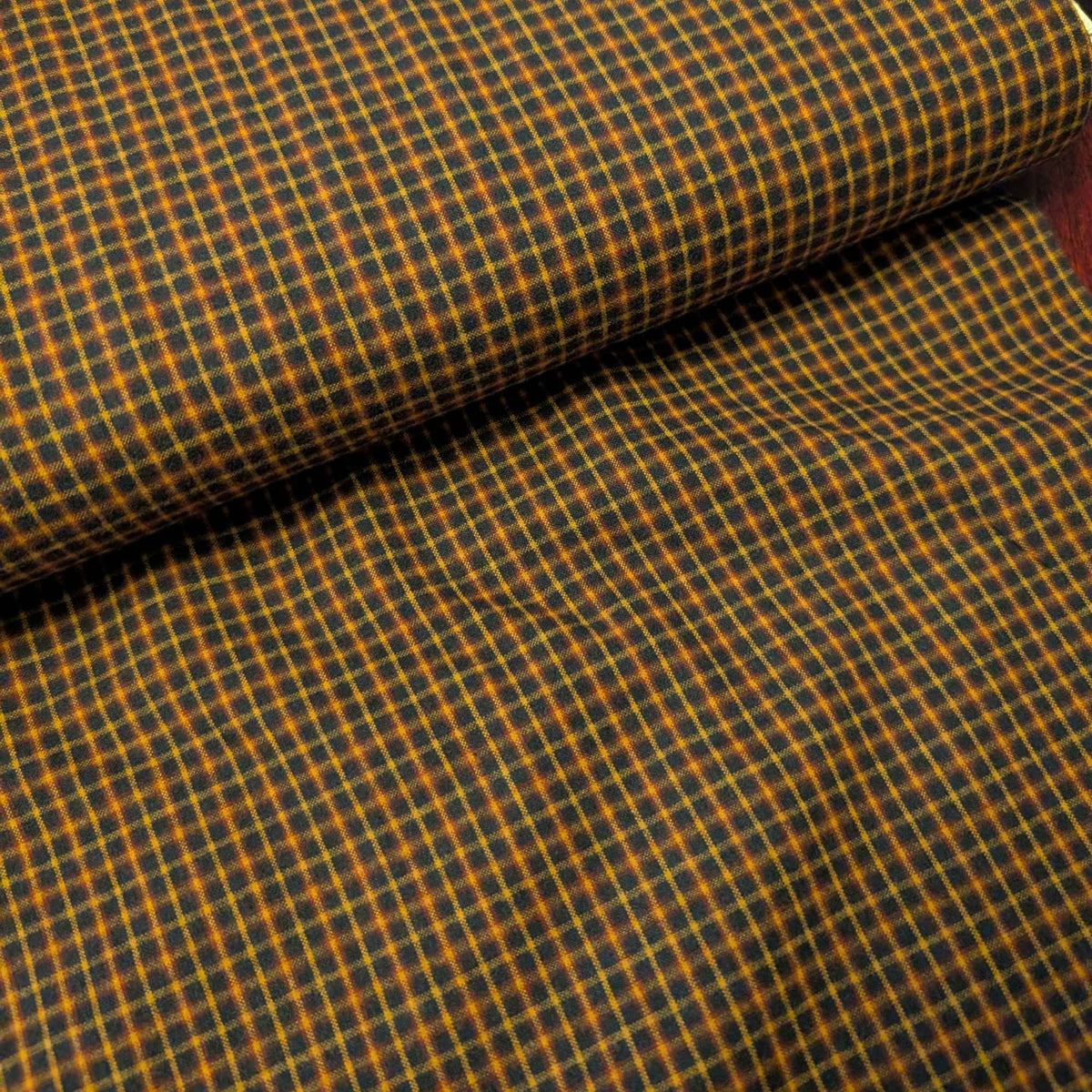 Navy, Tan & Burgundy Plaid Yarn Dyed Cotton Flannel Fabric – Quilting and Apparel