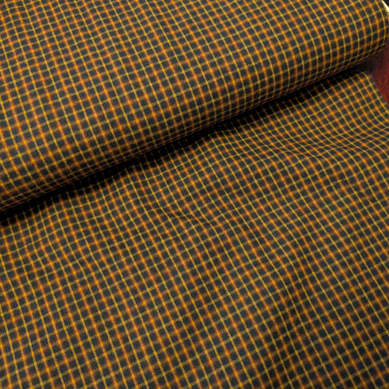 Navy, Tan & Burgundy Plaid Yarn Dyed Cotton Flannel Fabric – Quilting and Apparel