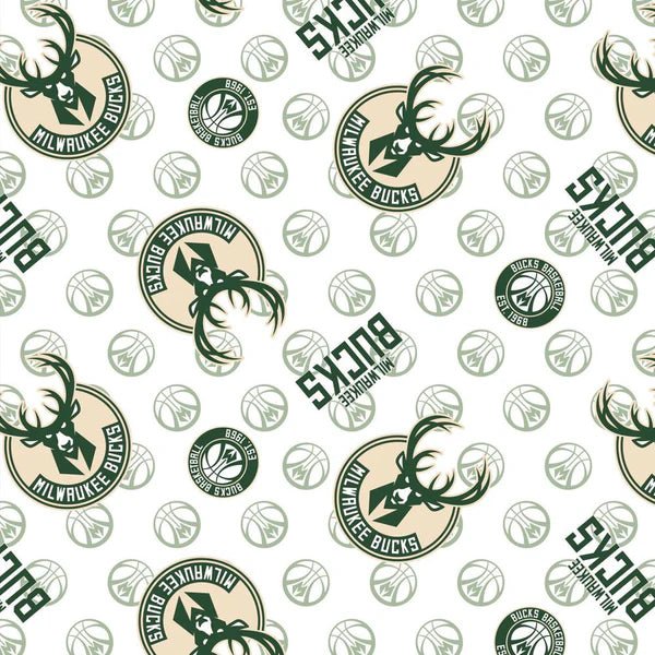 NBA Milwaukee Bucks 1 - Yard PRECUT Fabric