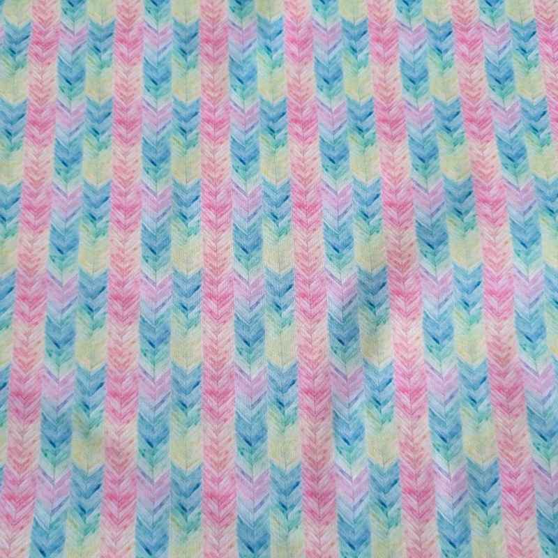 Pastel Feathers, PUL Laminated Waterproof