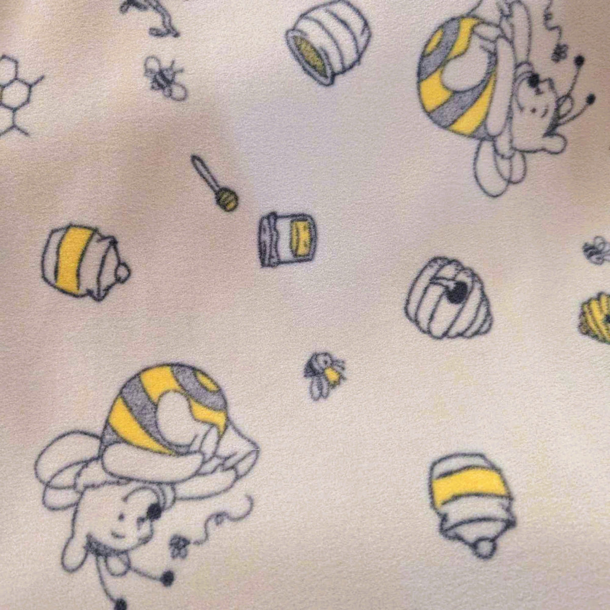 Pooh Honeybee Toss Fleece – Soft Winnie the Pooh Fabric