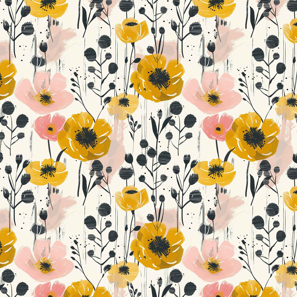 Poppy Bliss PUL Fabric | Waterproof and Durable