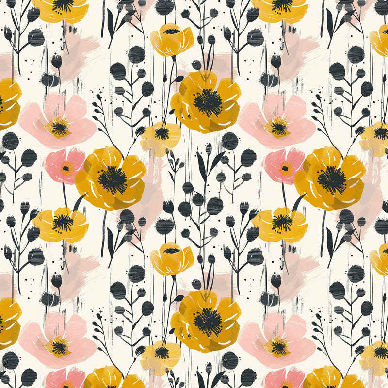 Poppy Bliss PUL Fabric | Waterproof and Durable
