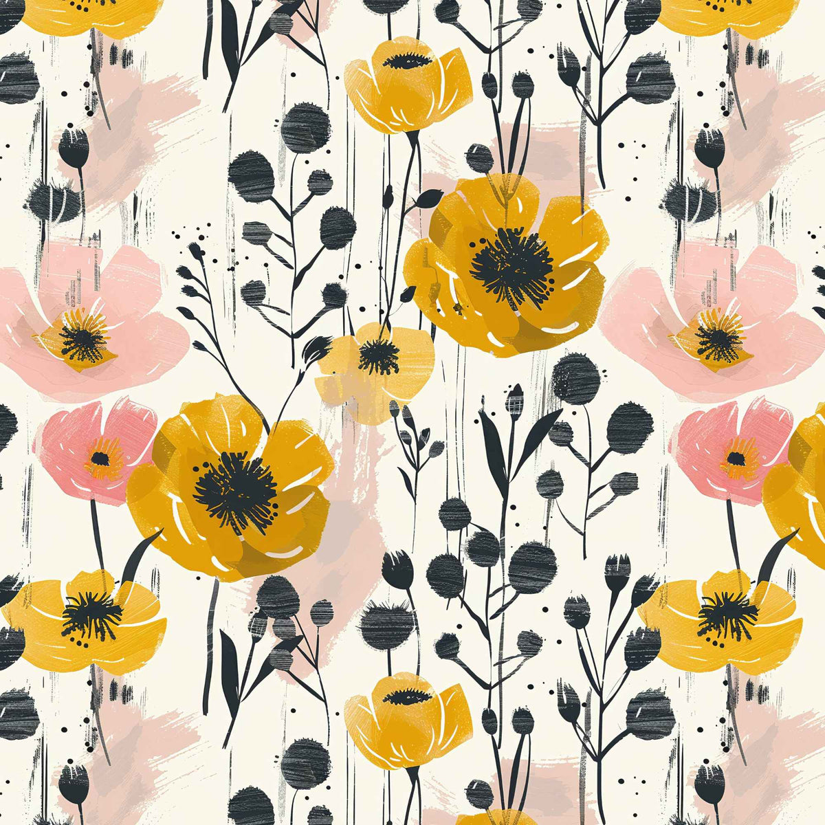 Poppy Bliss PUL Fabric | Waterproof and Durable