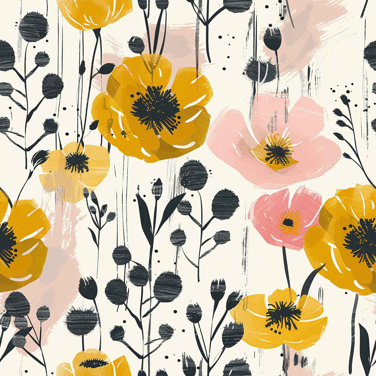 Poppy Bliss PUL Fabric | Waterproof and Durable