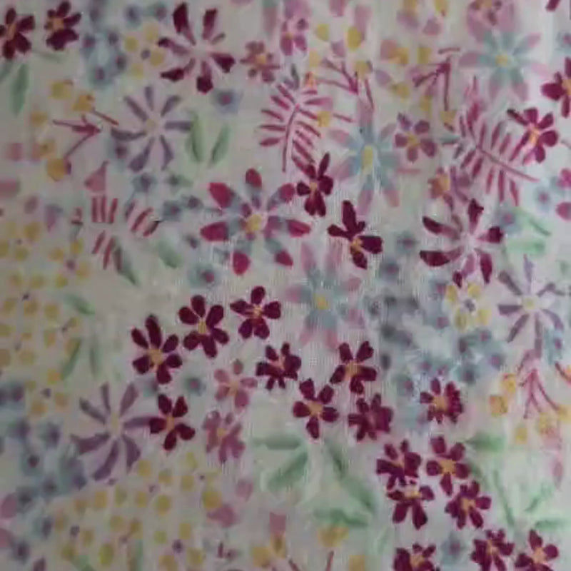 Video of various floral flannels
