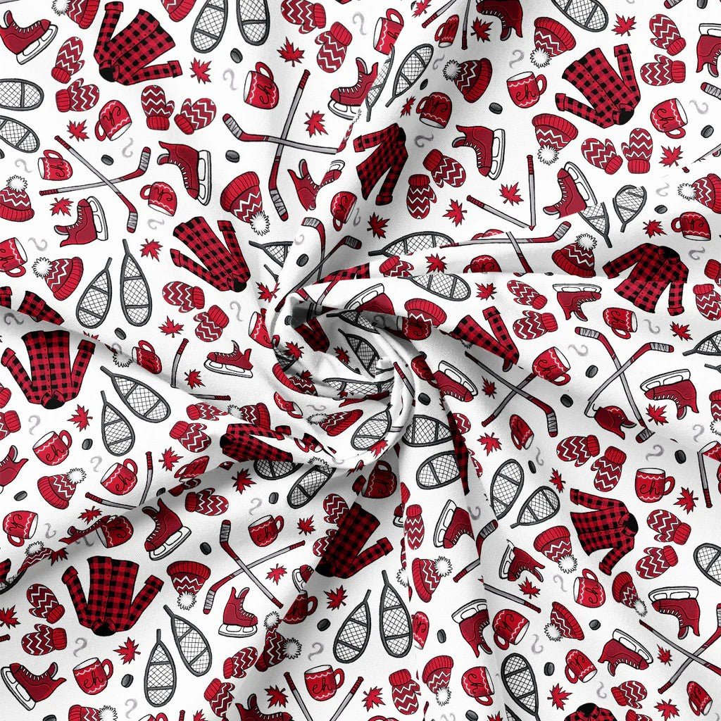 So Canadian Eh Cotton Print – White | North of Ordinary