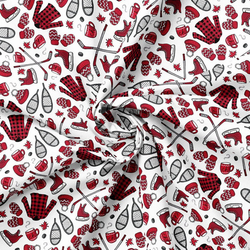 So Canadian Eh Cotton Print – White | North of Ordinary