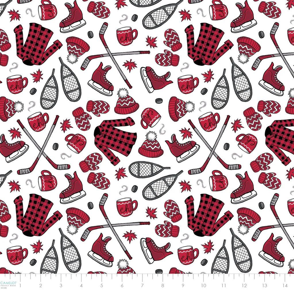 So Canadian Eh Cotton Print – White | North of Ordinary