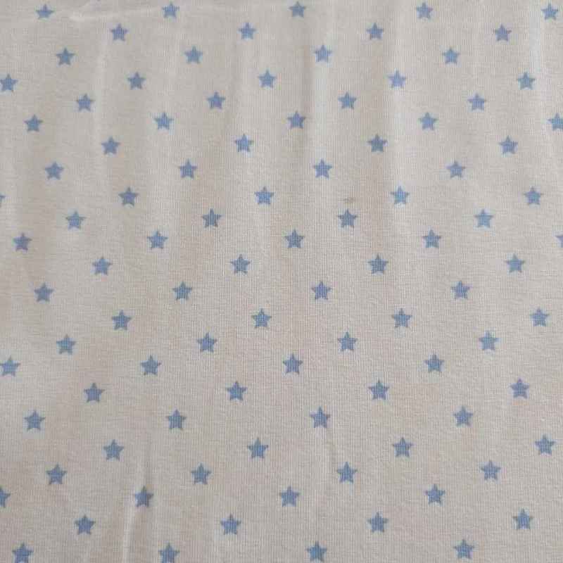 Star Blue Jersey Knit – Soft & Organic Fabric