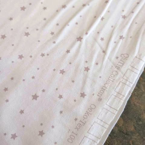 Star Off - White Jersey Print – Soft & Organic Fabric