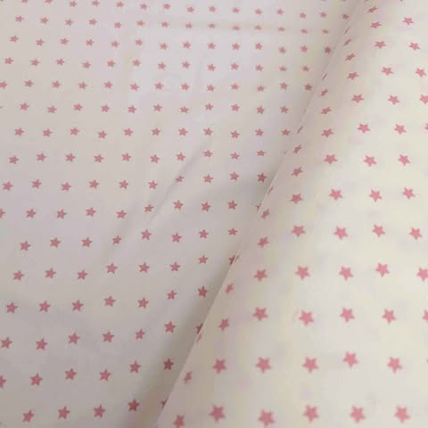 Star Old Rose Jersey Print – Soft & Organic Fabric