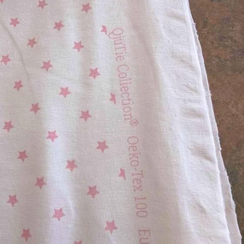 Star Old Rose Jersey Print – Soft & Organic Fabric