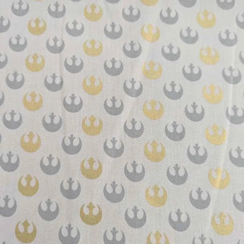 Star Wars Gold Metallic Starbird Rebel Alliance Emblem on Grey