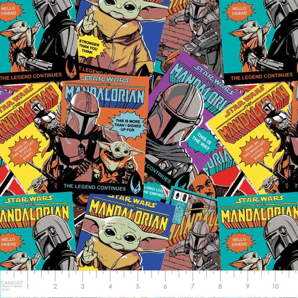 Star Wars Mandalorian Comic Poster Toss