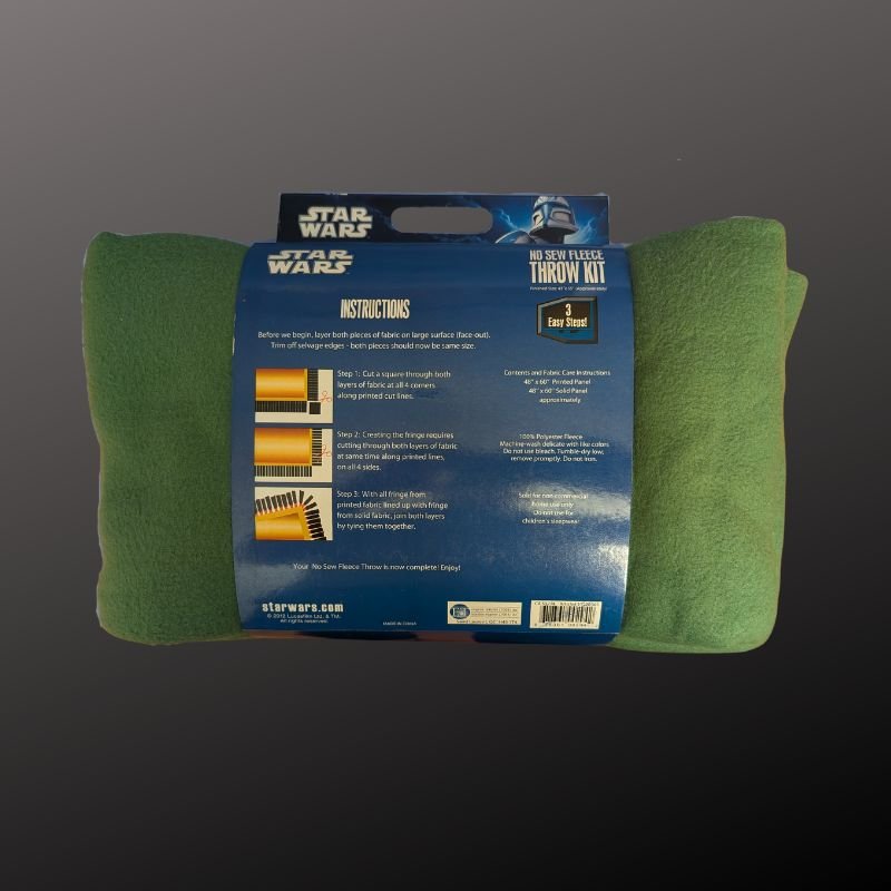 Star Wars Yoda No - Sew Fleece Throw Kit