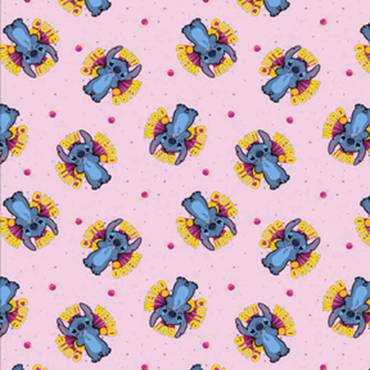 Stitch Cute but Weird Fleece | Adorable Disney Fabric