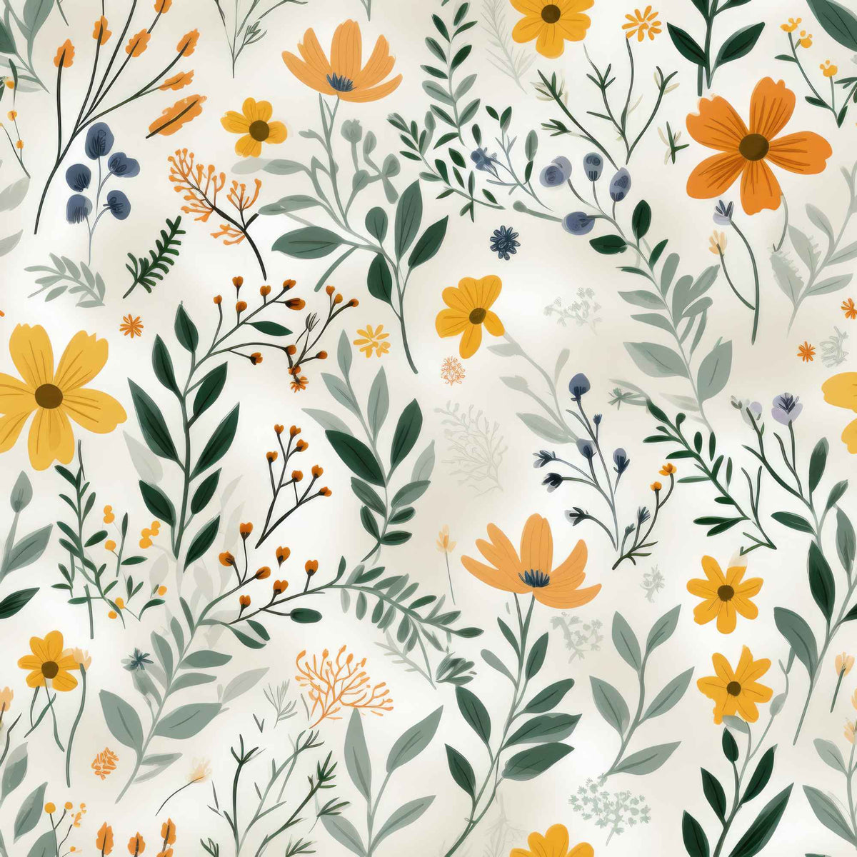 Sunny Bloom PUL Fabric | Waterproof and Durable