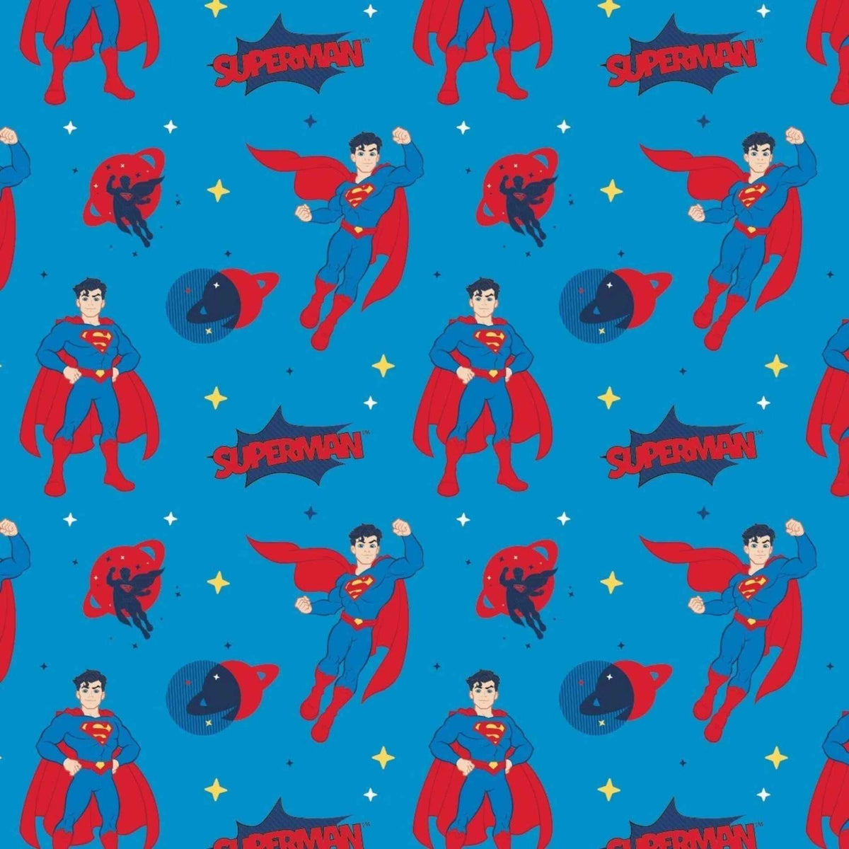Superman Fabric DC Comics Camelot Fabrics 23421468