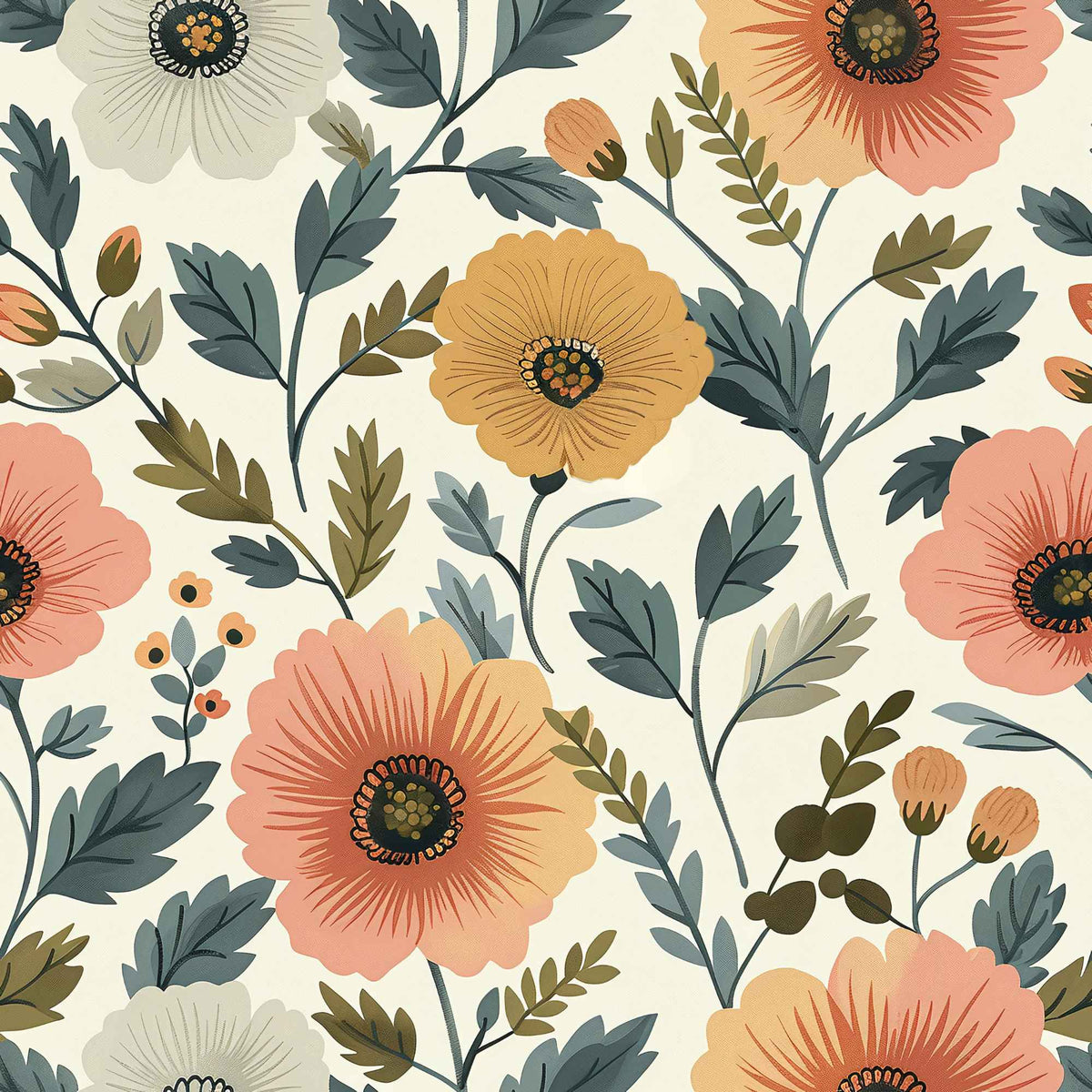 Swedish Garden PUL Fabric | Waterproof and Durable