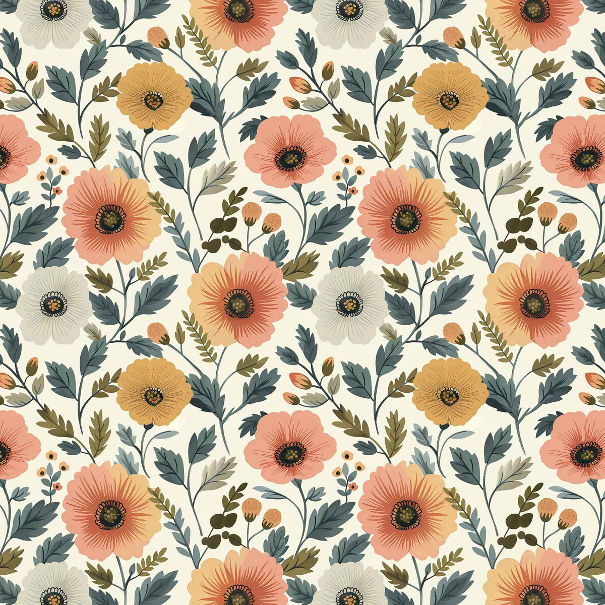 Swedish Garden PUL Fabric | Waterproof and Durable