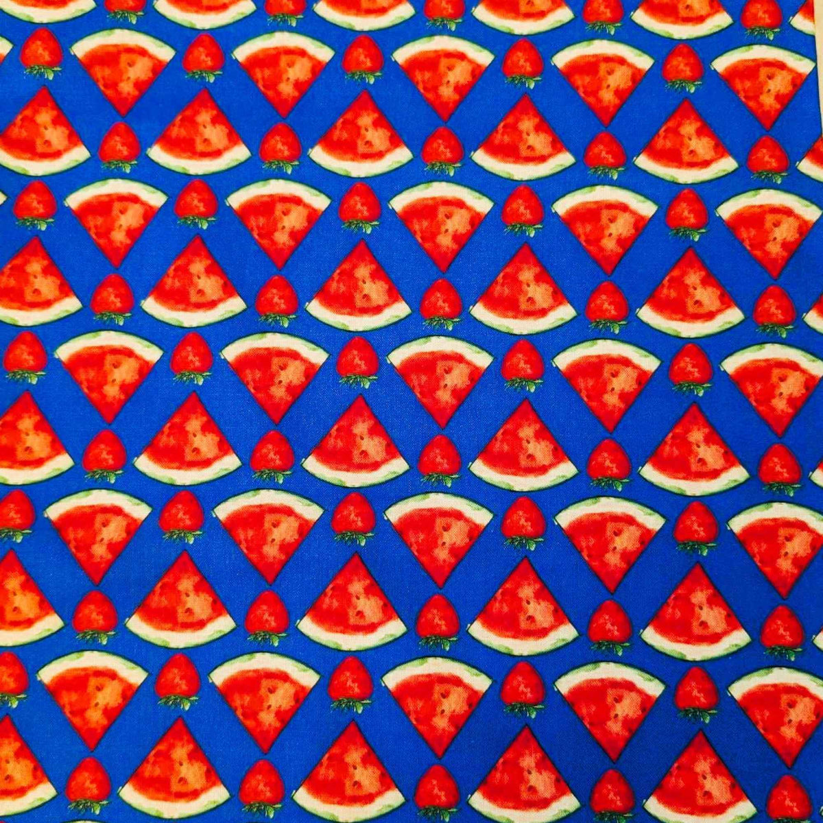 Sweet Summer Fabric Bundle – 9 Watermelon & Strawberry Prints by Anne Tavoletti
