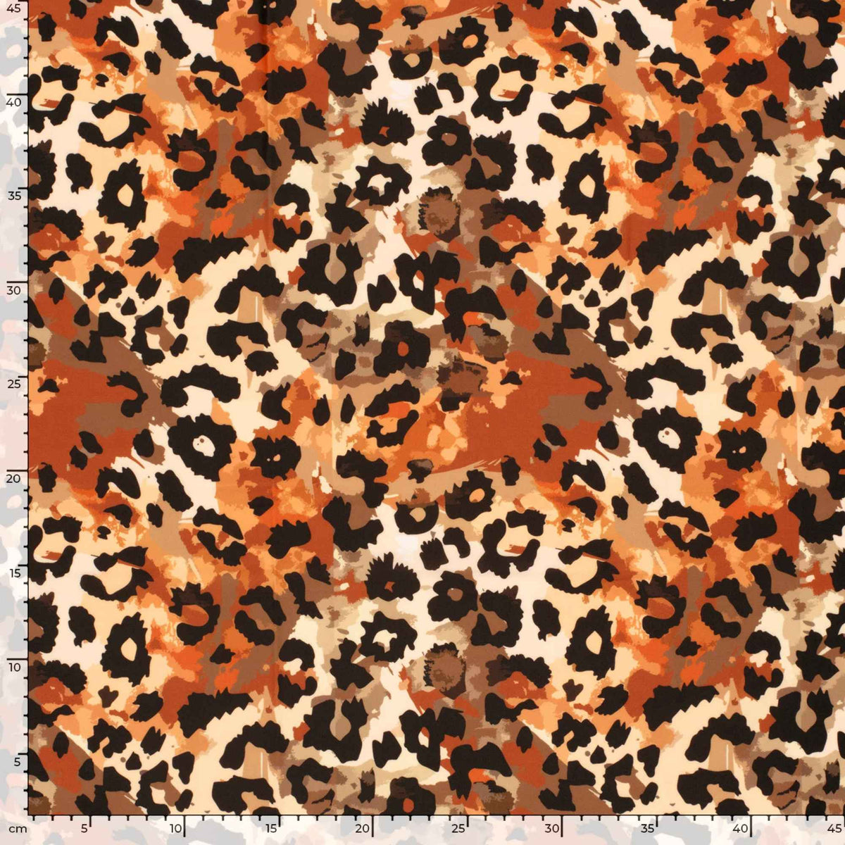 Swimwear Jersey | Digital Print Animals Brique | Oeko - Tex Stretch Knit