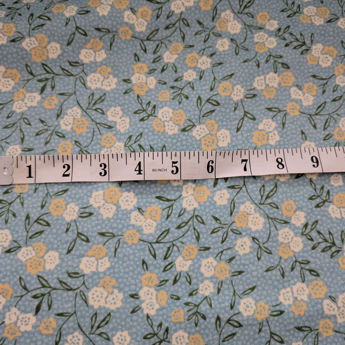 Teal Floral Cotton FLANNEL – Soft Brushed, OEKO - TEX Certified