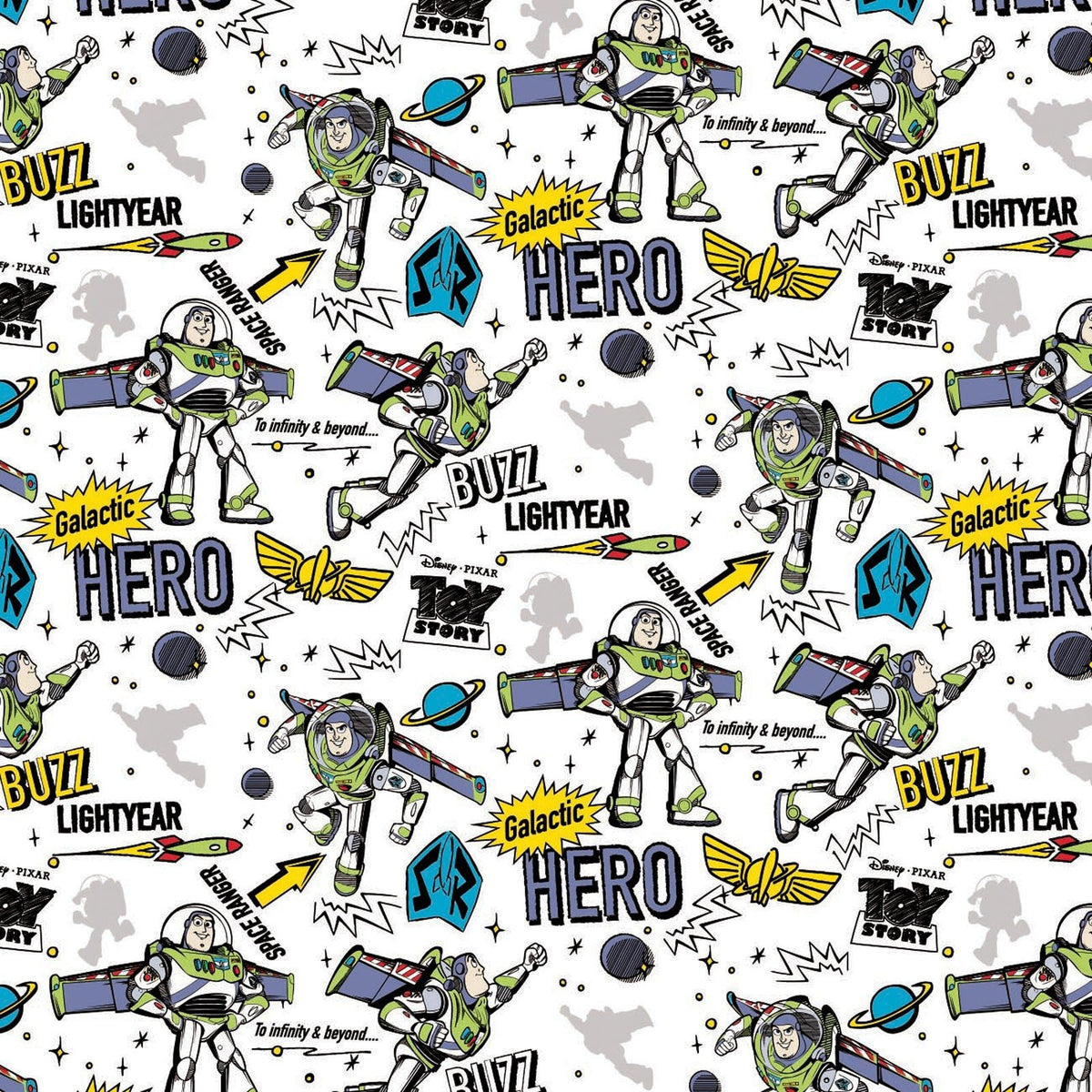 Toy Story III Buzz Spotlight Fabric – 7 Pre - Cut 1 - Yard Bundle