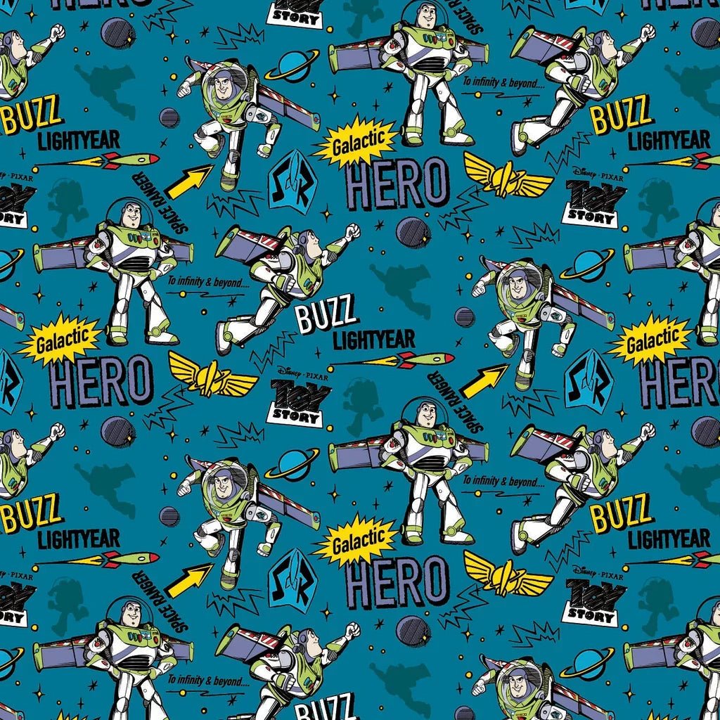 Toy Story III Buzz Spotlight Fabric – 7 Pre - Cut 1 - Yard Bundle