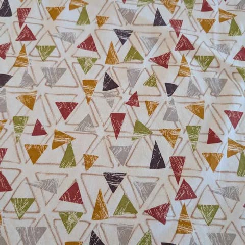 Triangles Terra Jersey – Soft & Organic Fabric