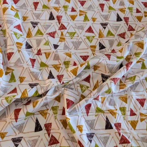 Triangles Terra Jersey – Soft & Organic Fabric